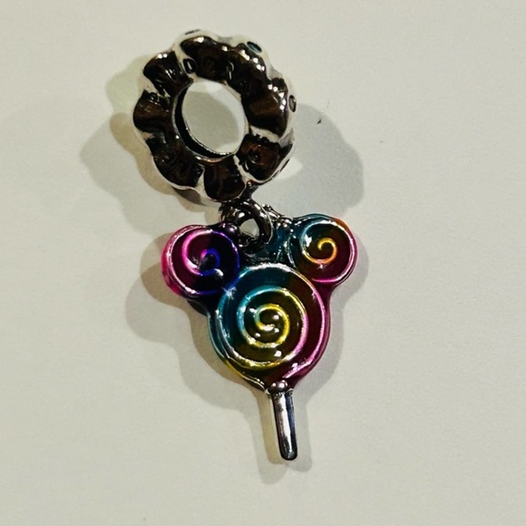 🍭 NWOT Pandora x Disney Mickey Mouse Lollipop Dangle Charm - Picture 9 of 11